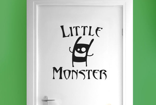 Little Monster Door Room Sticker