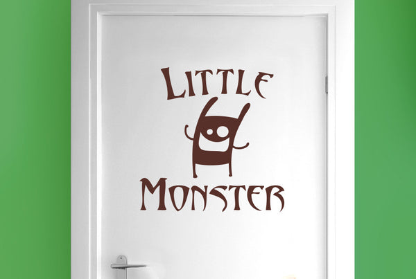 Little Monster Door Room Sticker