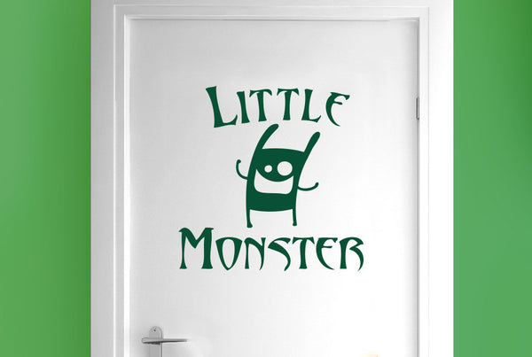 Little Monster Door Room Sticker