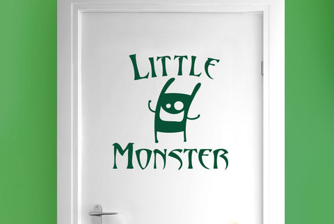 Little Monster Door Room Sticker