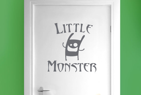 Little Monster Door Room Sticker