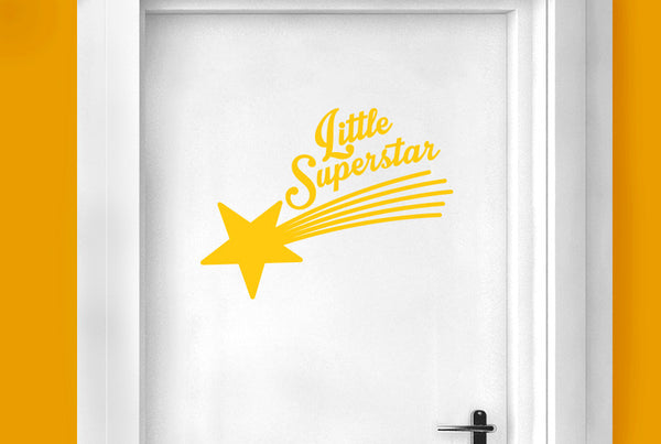 Little Superstar Door Room Sticker