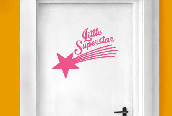 Little Superstar Door Room Sticker