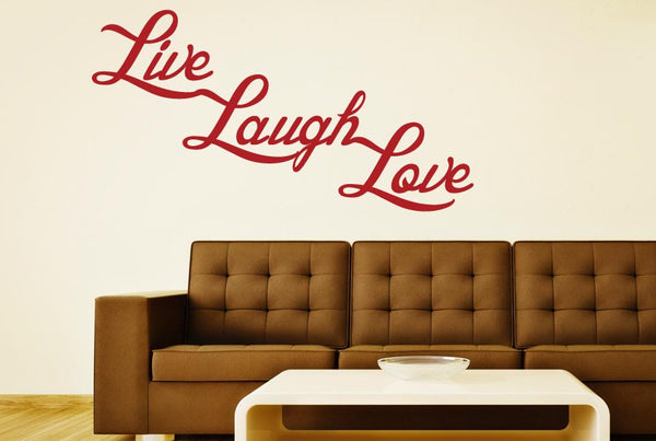 Live Laugh Love In A Row Wall Sticker