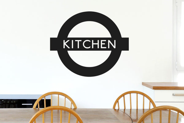 London Underground Inspired Kitchen Sign Wall Sticker