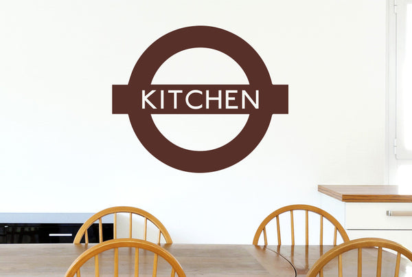 London Underground Inspired Kitchen Sign Wall Sticker