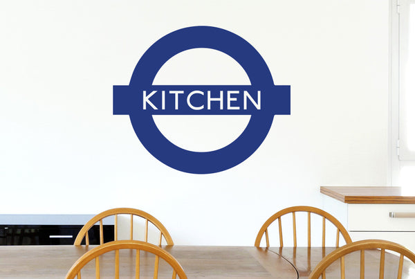 London Underground Inspired Kitchen Sign Wall Sticker