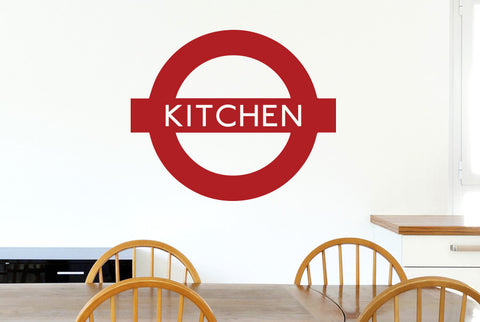 London Underground Inspired Kitchen Sign Wall Sticker