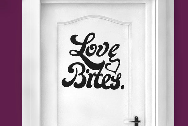 Love Bites Door Room Sticker