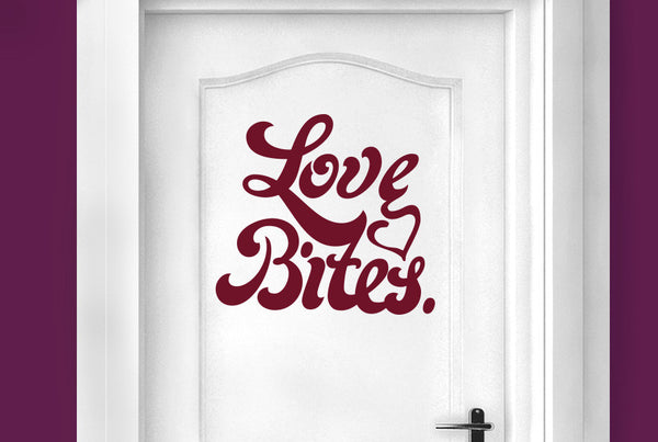 Love Bites Door Room Sticker