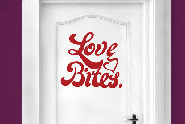 Love Bites Door Room Sticker