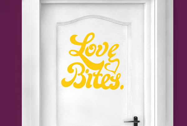 Love Bites Door Room Sticker