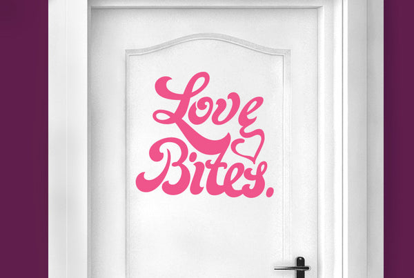 Love Bites Door Room Sticker
