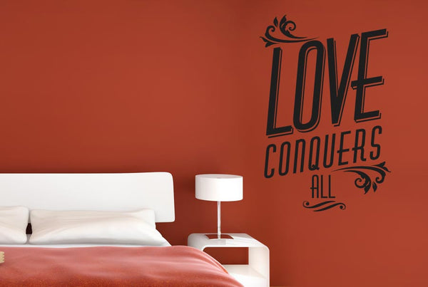 Love Conquers All Wall Sticker