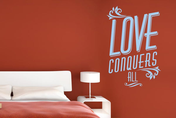 Love Conquers All Wall Sticker