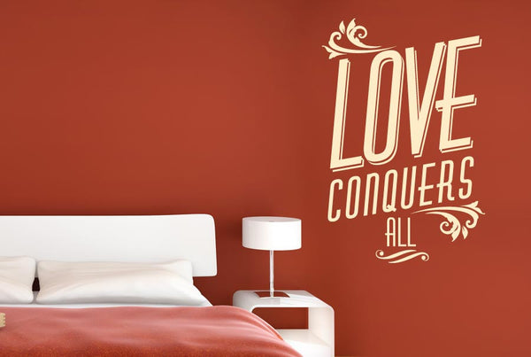Love Conquers All Wall Sticker