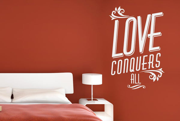 Love Conquers All Wall Sticker