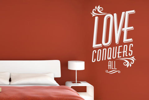 Love Conquers All Wall Sticker