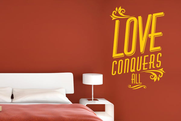Love Conquers All Wall Sticker