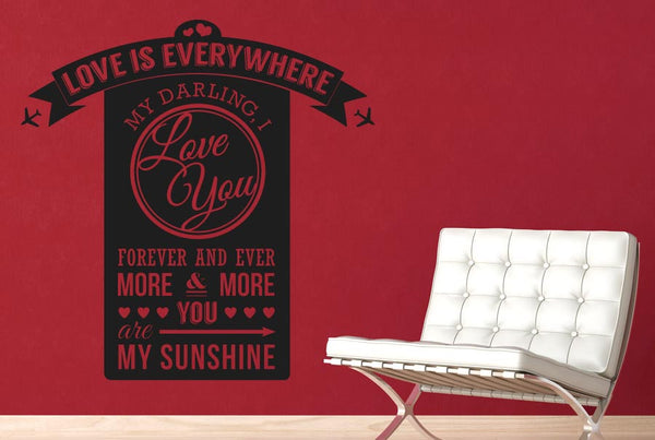 Love Is Everywhere Daring I Love You Wall Sticker