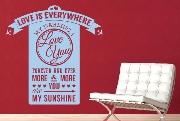 Love Is Everywhere Daring I Love You Wall Sticker