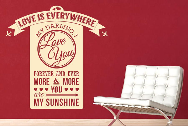 Love Is Everywhere Daring I Love You Wall Sticker