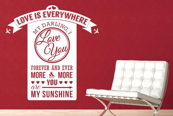 Love Is Everywhere Daring I Love You Wall Sticker