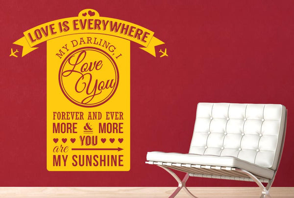 Love Is Everywhere Daring I Love You Wall Sticker
