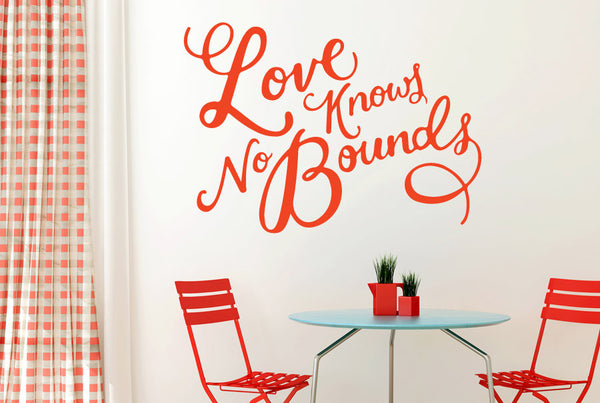 Love Knows No Bounds Wall Sticker