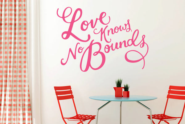 Love Knows No Bounds Wall Sticker