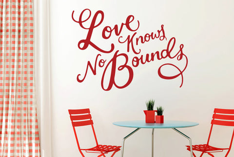Love Knows No Bounds Wall Sticker
