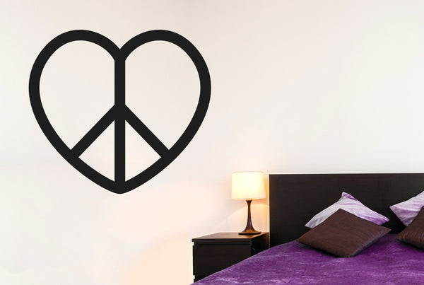 Love Peace Heart Wall Sticker