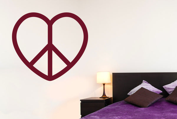 Love Peace Heart Wall Sticker