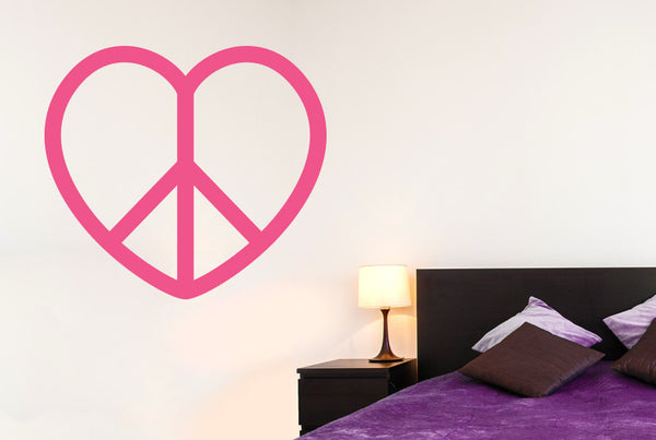 Love Peace Heart Wall Sticker