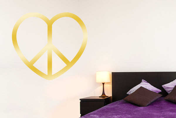 Love Peace Heart Wall Sticker
