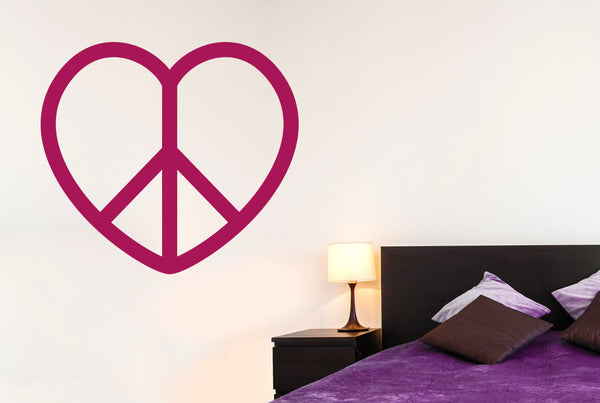 Love Peace Heart Wall Sticker