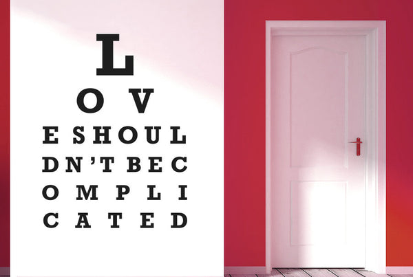 Love Shouldn't Be Complicated Wall Sticker
