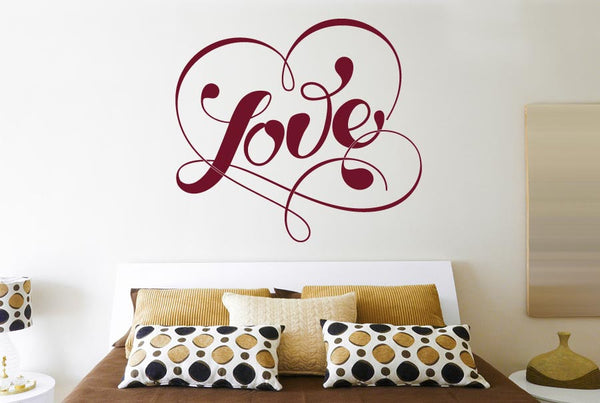Love Within Fancy Heart Wall Sticker
