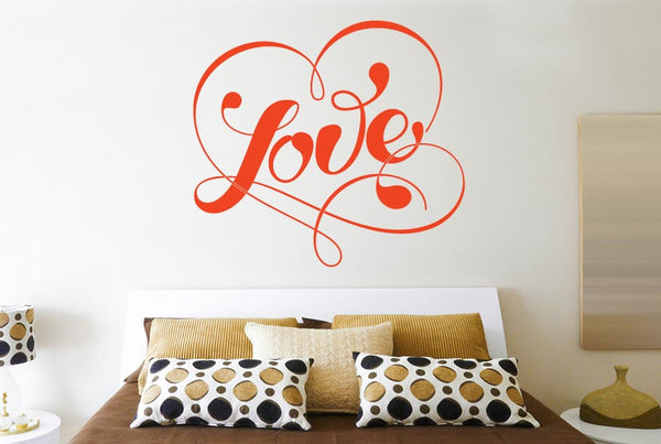 Love Within Fancy Heart Wall Sticker