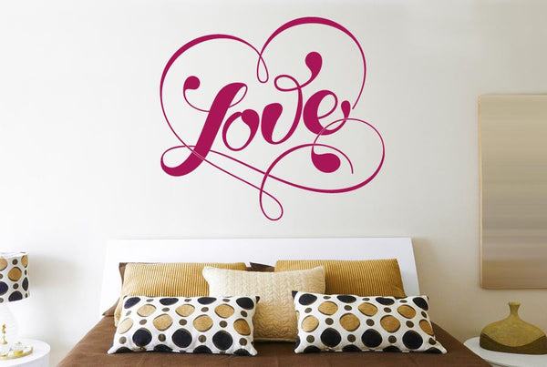 Love Within Fancy Heart Wall Sticker