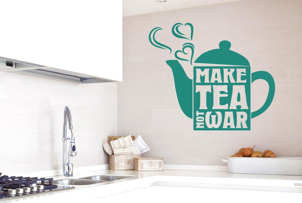 Make Tea Not War Wall Sticker