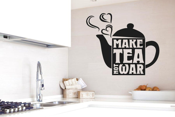 Make Tea Not War Wall Sticker