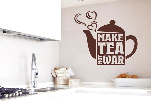 Make Tea Not War Wall Sticker