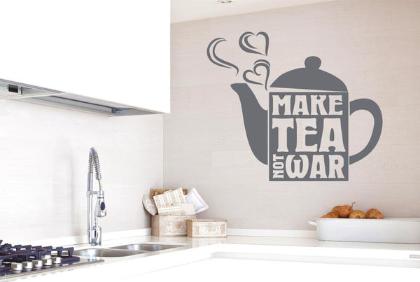 Make Tea Not War Wall Sticker