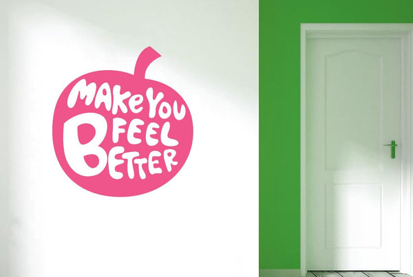 Apples Make You Feel Better Wall Sticker