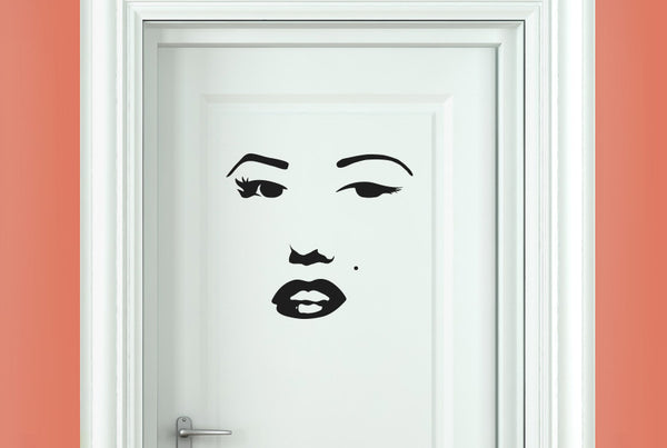 Marilyn Monroe Face Door Room Sticker
