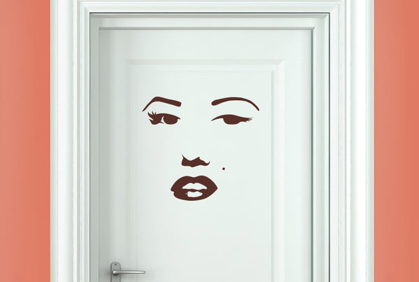 Marilyn Monroe Face Door Room Sticker