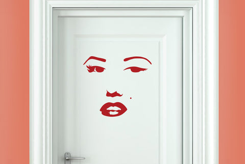 Marilyn Monroe Face Door Room Sticker