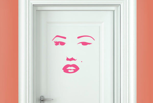 Marilyn Monroe Face Door Room Sticker