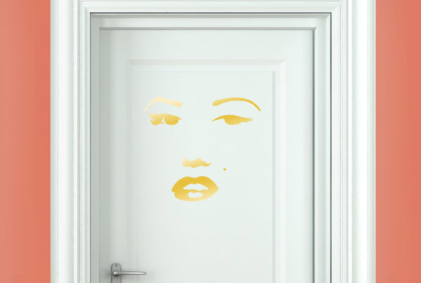 Marilyn Monroe Face Door Room Sticker